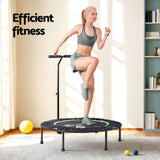 Everfit 40inch Fitness Foldable Trampoline Jumping Rebounder Home Gym Handrail - Top-Down View