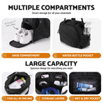 Everfit Tennis Tote Bag Gym Bag Sports Duffle Bags Holds 2 Rackets Black, image 4