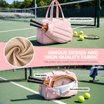 Everfit Tennis Tote Bag Gym Bag Sports Duffle Bags Holds 2 Rackets Pink, image 5