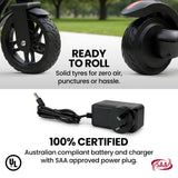 ALPHA Edge Electric Scooter Kids/Teens, 16km/h Max, Adjustable Height, UL Certified, AU Compliant, Dual Brakes, Bluetooth Music, LED, Blue - Extra Image