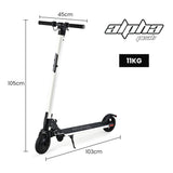 ALPHA Peak 300W 10Ah Electric Scooter, Suspension, for Adults or Teens, White - Rear View