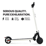 ALPHA Peak 300W 10Ah Electric Scooter, Suspension, for Adults or Teens, White