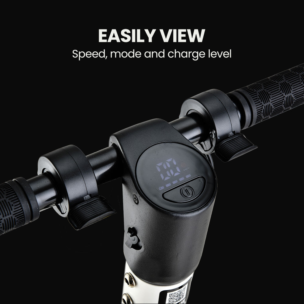 ALPHA Peak 300W 10Ah Electric Scooter, Suspension, for Adults or Teens, White