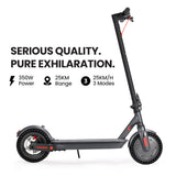 ALPHA Urban 8 Electric Scooter, Suspension, 25km Range, 8.5-Inch Wheels, Brushless Motor, Motorised Commuter eScooter for Adults, Grey - Front View