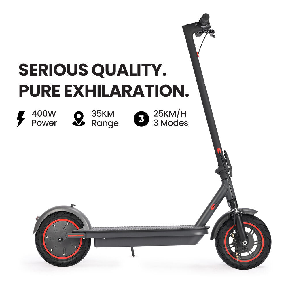 ALPHA Urban 10 Electric Scooter, 35km/h, Suspension, 35km Range, 10-Inch Wheels, Brushless Motor, Free APP, Motorised Commuter eScooter for Adults,