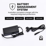 ALPHA Urban 10 Electric Scooter, 35km/h, Suspension, 35km Range, 10-Inch Wheels, Brushless Motor, Free APP, Motorised Commuter eScooter for Adults, - Low Angle