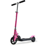 ROVO KIDS Electric Scooter, Ages 5-11, Adjustable Height, Folding, Lithium Battery, Pink