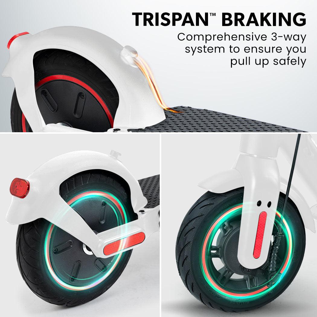 VALK Synergy 7 Electric Scooter, 500W 15Ah, AU Compliant, Motorised eScooter for Adults, White