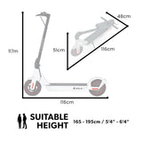 VALK Synergy 7 Electric Scooter, 500W 15Ah, AU Compliant, Motorised eScooter for Adults, White