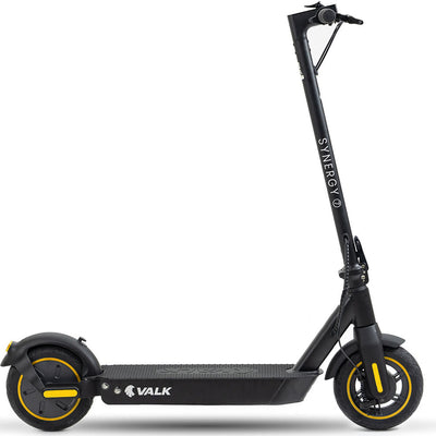 VALK Synergy 7 Electric Scooter, 500W 15Ah, AU Compliant, Motorised eScooter for Adults, Black/Yellow
