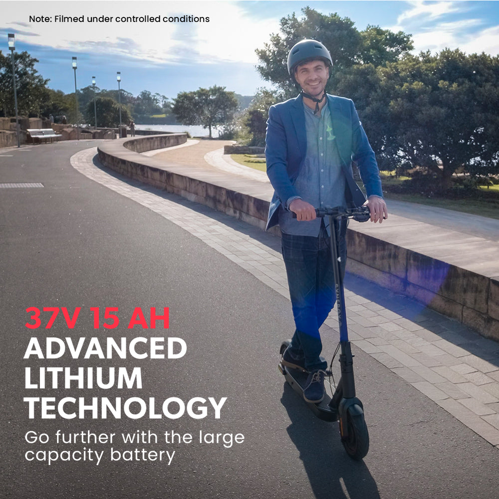 VALK Synergy 7 Electric Scooter, 500W 15Ah, AU Compliant, Motorised eScooter for Adults, Black/Yellow