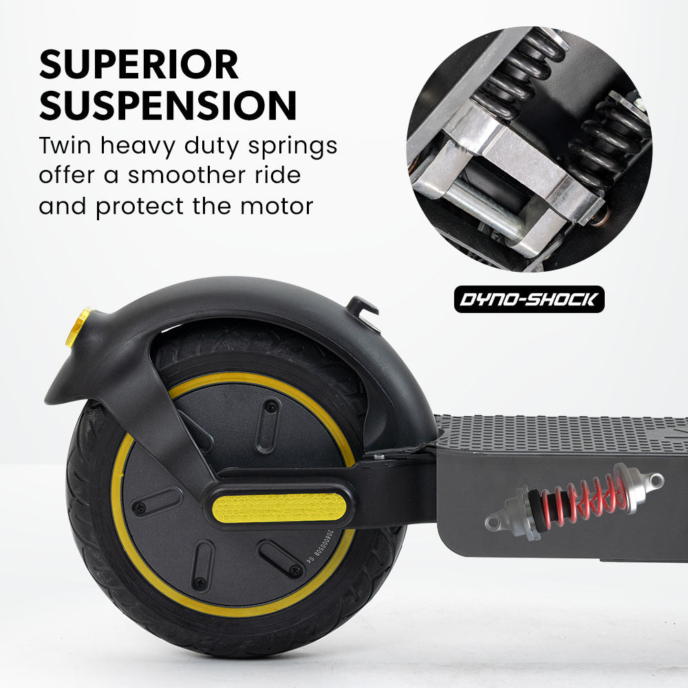 VALK Synergy 7 Electric Scooter, 500W 15Ah, AU Compliant, Motorised eScooter for Adults, Black/Yellow