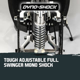 BULLET Black 48V 1000W Turbo w/ LED Folding Electric Scooter For Adults- Stealth 1-6 - 45-Degree Angle