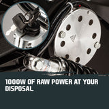 BULLET Black 48V 1000W Turbo w/ LED Folding Electric Scooter For Adults- Stealth 1-6 - Front View