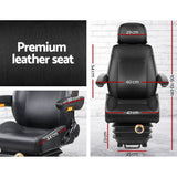 Giantz Tractor Seat Forklift Excavator Truck Universal Backrest Chair PU Leather - Front View