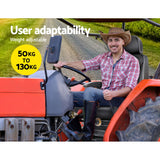 Giantz Tractor Seat Forklift Excavator Truck Universal Backrest Chair PU Leather - 45-Degree Angle