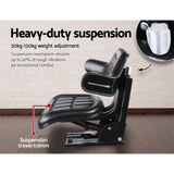 Giantz Tractor Seat Forklift Excavator Truck Universal Digger Chair PU Leather - Top-Down View