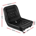Giantz Tractor Seat Forklift Excavator Universal Suspension Truck Chair PU Leather, image 2