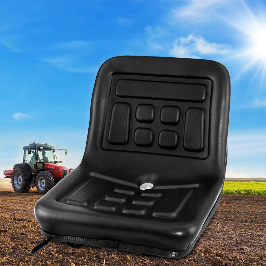 Giantz Tractor Seat Forklift Excavator Universal Suspension Truck Chair PU Leather, image 7