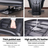 Giantz Tractor Seat Forklift Excavator Truck Universal Replacement PU Chair - Rear View
