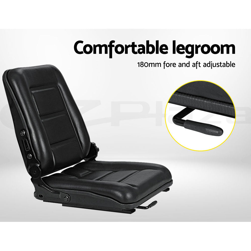 Universal Adjustable Heavy-Duty Seat for Tractors, Forklifts, and Excavators