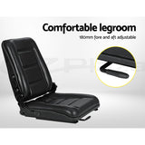 Universal Adjustable Heavy-Duty Seat for Tractors, Forklifts, and Excavators - 45-Degree Angle