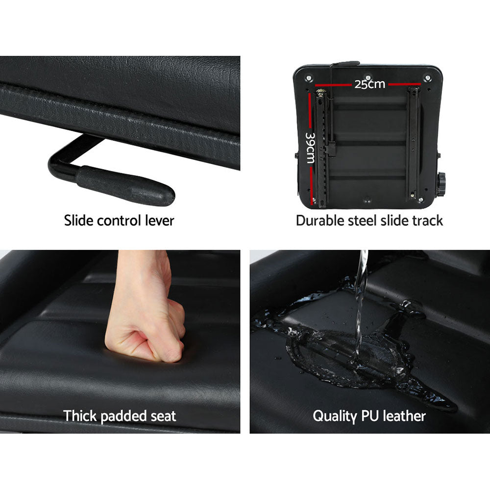 Universal Adjustable Heavy-Duty Seat for Tractors, Forklifts, and Excavators