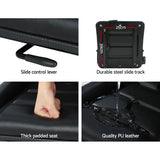 Universal Adjustable Heavy-Duty Seat for Tractors, Forklifts, and Excavators - Close-Up Angle
