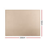 Artiss Tatami Mat Floor Mattress 3cm Thick Futon Mattresses Mellow Mat Rugs Living Room Beige - Side View