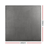 Artiss Tatami Mat Floor Mattress 3cm Thick Futon Mattresses Mellow Mat Rugs Living Room Grey - Side View