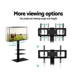 Artiss TV Stand Mount Bracket for 32-70 LED LCD 3 Tiers Storage Floor Shelf - Close-Up Angle