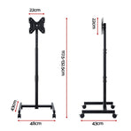 Artiss TV Stand 13-50" Universal Mobile Adjustable Height TV Stand with Wheels