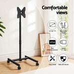Artiss TV Stand 13-50" Universal Mobile Adjustable Height TV Stand with Wheels