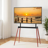 Artiss TV Stand 32-75 inch LED LCD Screen Wooden Floor Easel Height Adjustable - Low Angle