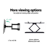 Artiss Full Motion TV Wall Mount Bracket for 32-70 LED LCD Screens with Dual Strong Arms - Top-Down View