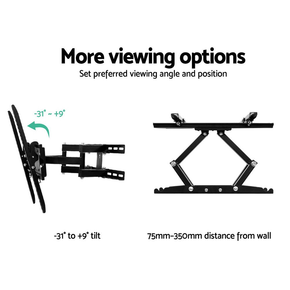 Artiss Full Motion TV Wall Mount Bracket for 23-55 Screens with Dual Strong Arms