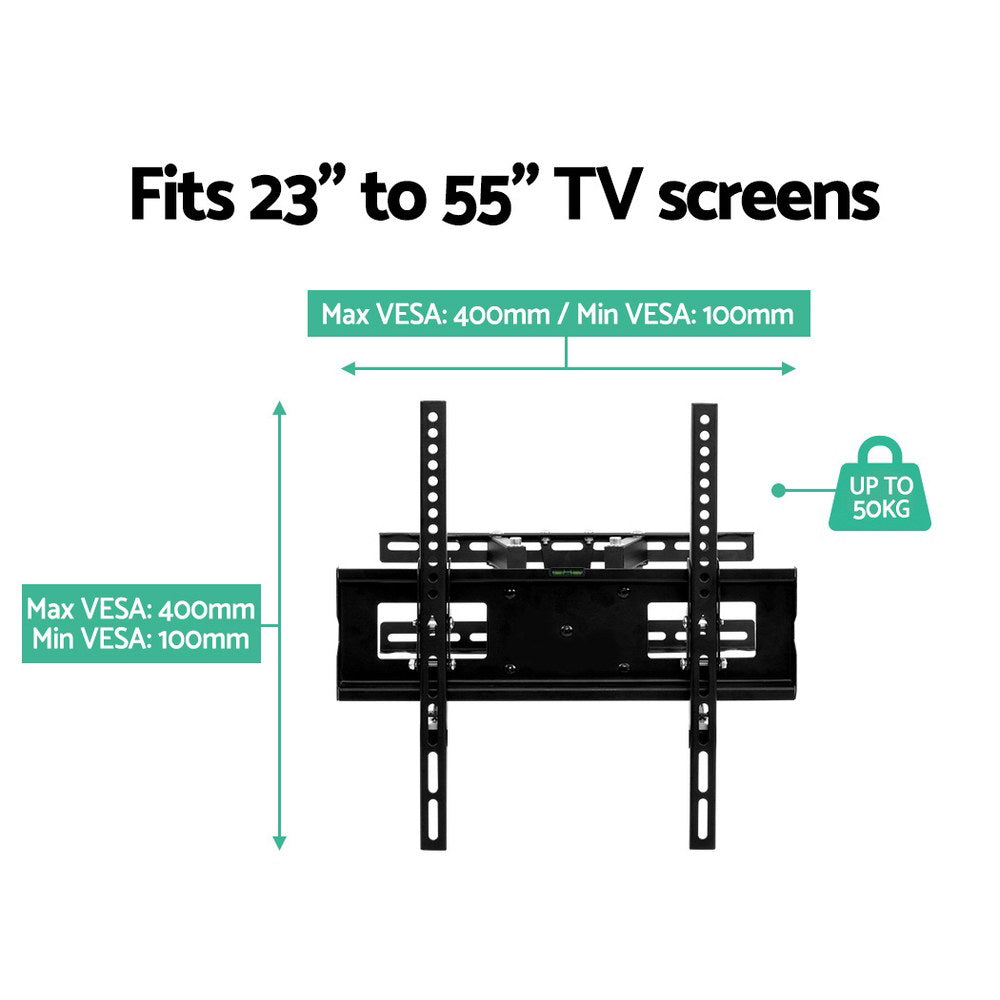 Artiss Full Motion TV Wall Mount Bracket for 23-55 Screens with Dual Strong Arms