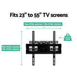 Artiss Full Motion TV Wall Mount Bracket for 23-55 Screens with Dual Strong Arms - 45-Degree Angle