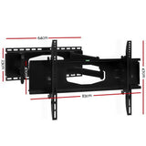Artiss Full Motion TV Wall Mount for 32-80 Screens - Heavy-Duty Dual Arm Bracket - Front View