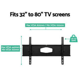 Artiss Full Motion TV Wall Mount for 32-80 Screens - Heavy-Duty Dual Arm Bracket