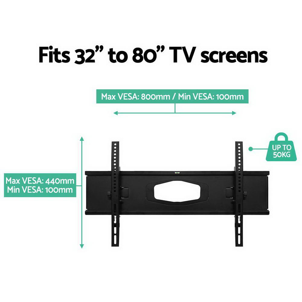 Artiss Full Motion TV Wall Mount for 32-80 Screens - Heavy-Duty Dual Arm Bracket