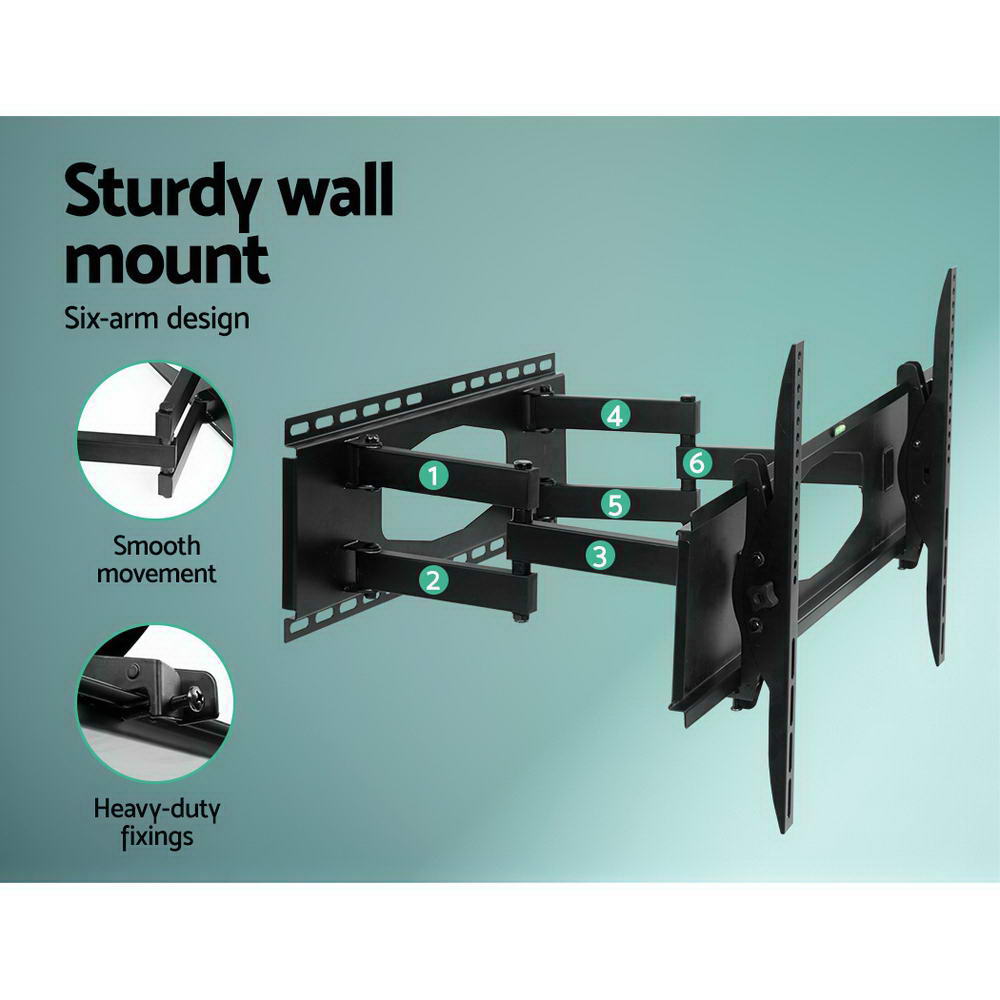 Artiss Full Motion TV Wall Mount for 32-80 Screens - Heavy-Duty Dual Arm Bracket