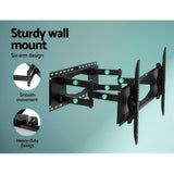 Artiss Full Motion TV Wall Mount for 32-80 Screens - Heavy-Duty Dual Arm Bracket - Close-Up Angle