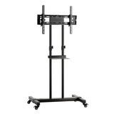 Artiss Mobile TV Stand for 23-65 TVs Mount Bracket Portable Solid Trolley Cart - Side View