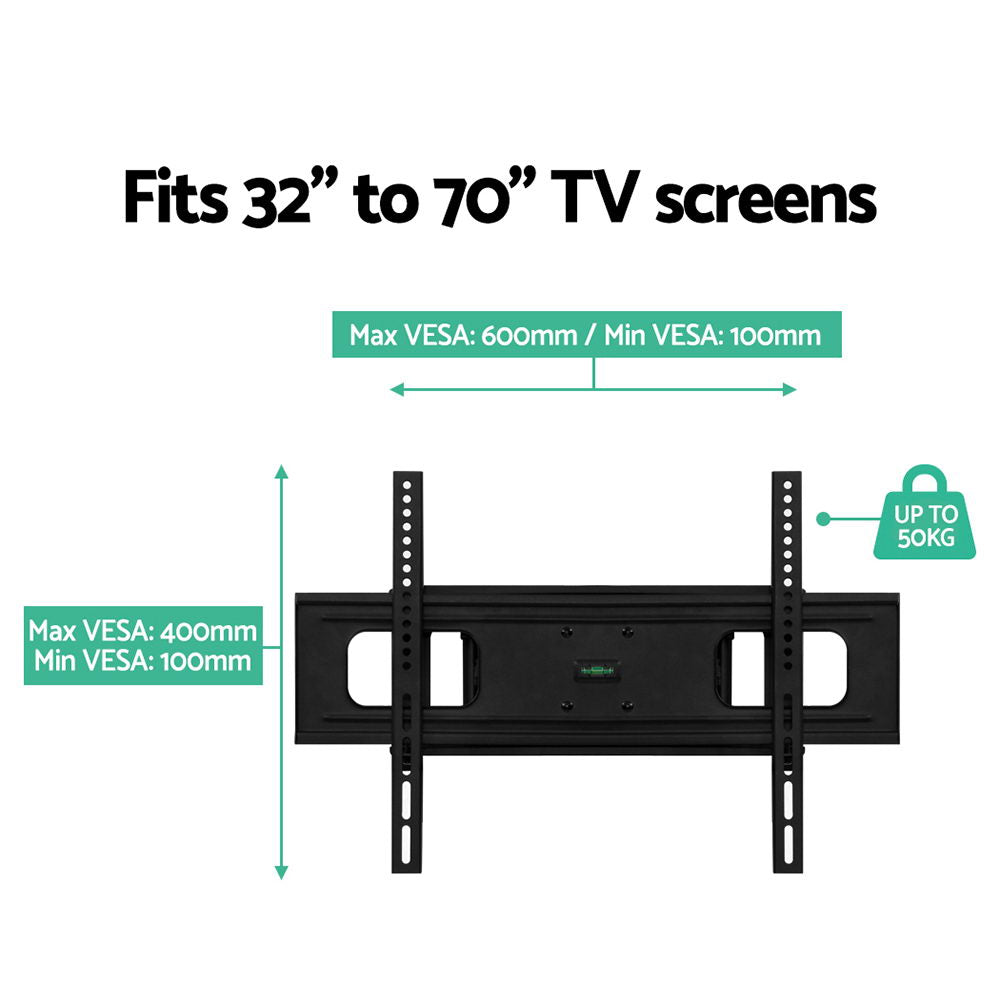 Artiss Full Motion TV Wall Mount Bracket for 32 to 70 LED LCD Screens with Strong Triple Arms