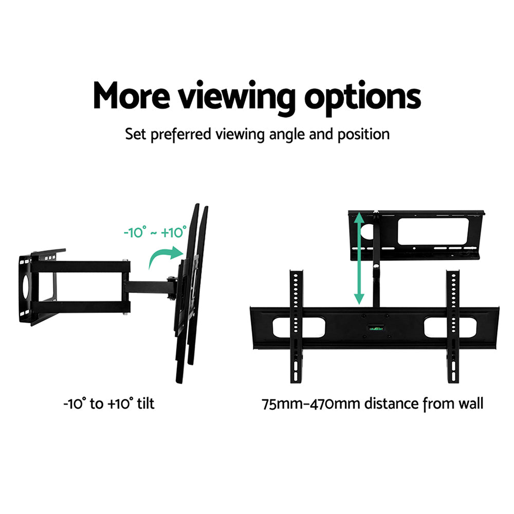 Artiss Full Motion TV Wall Mount Bracket for 32 to 70 LED LCD Screens with Strong Triple Arms