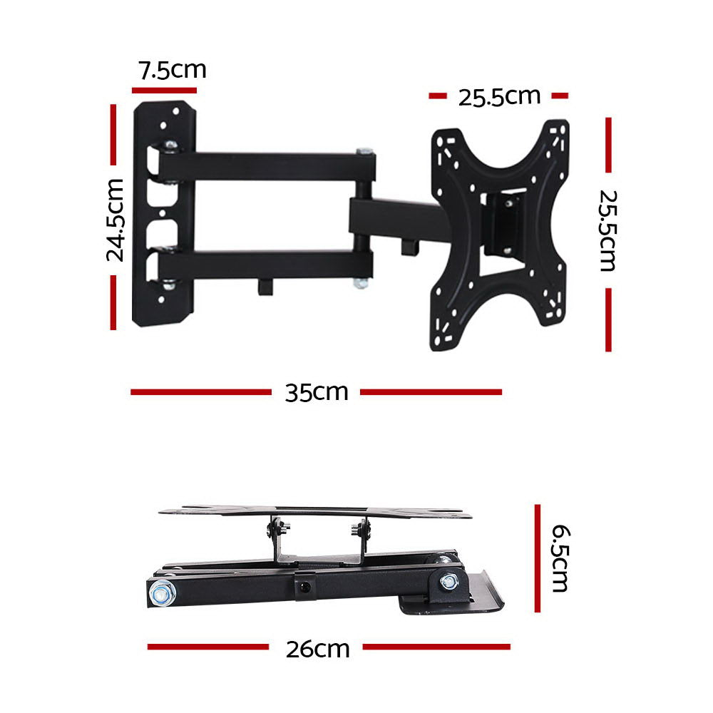 Artiss Full Motion TV Wall Mount for 17-42 LED LCD Screens with Strong Three-Arm Support