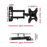 Artiss Full Motion TV Wall Mount for 17-42 LED LCD Screens with Strong Three-Arm Support