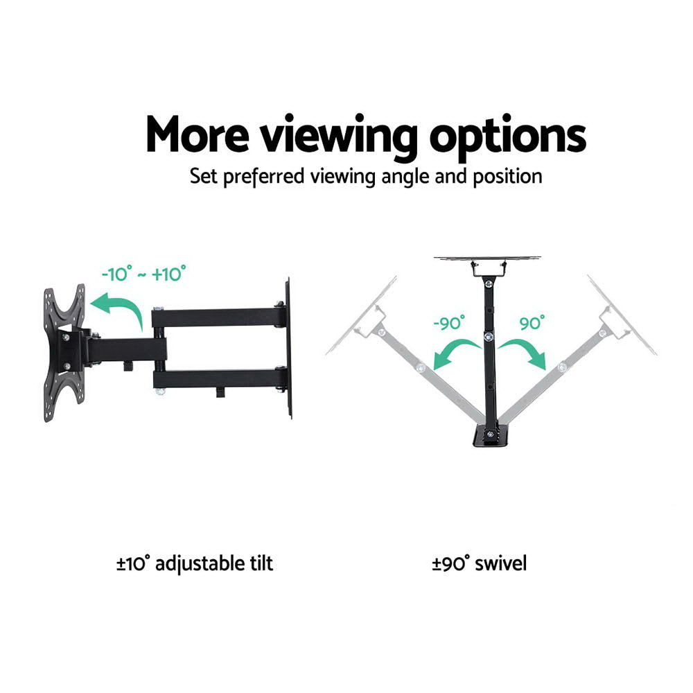Artiss Full Motion TV Wall Mount for 17-42 LED LCD Screens with Strong Three-Arm Support
