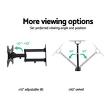 Artiss Full Motion TV Wall Mount for 17-42 LED LCD Screens with Strong Three-Arm Support